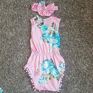 Romper and headband 12-24 month
